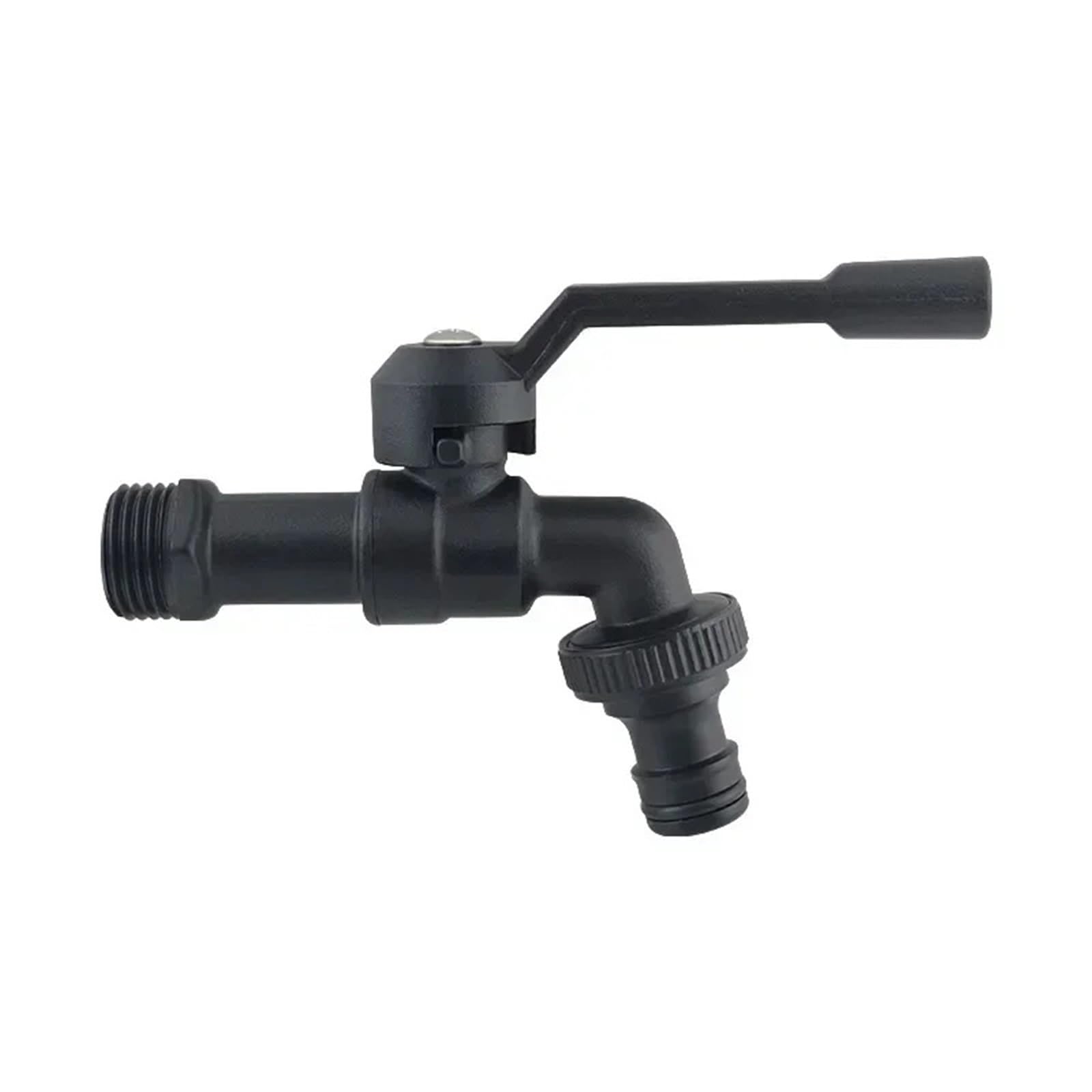 Rubinetto Giardino Rubinetto da giardino, rubinetto doppio for acqua, for tubo esterno, adattatore for 1/2'' a 3/4'', 1 ingresso, 2 connettori for serbatoio dell'acqua BC(Color 04)