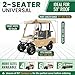 LUPPLE Universal Golf Cart Enclosure fits for 2 Passenger EZGO TXT RXV, Club Car DS Precedent, Heavy-Duty All-Weather Waterproof Rain Cover, Fit 59