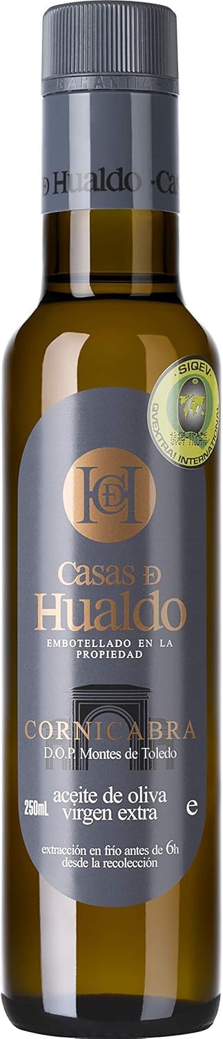 CASAS DE HUALDO - Aceite De Oliva Virgen Extra Cornicabra 250Ml - Pack De 12 Botellas