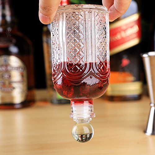Juego de 3 botellas de tablero SuproBarware BTSET0004 con dosificador dorado para amargos 6