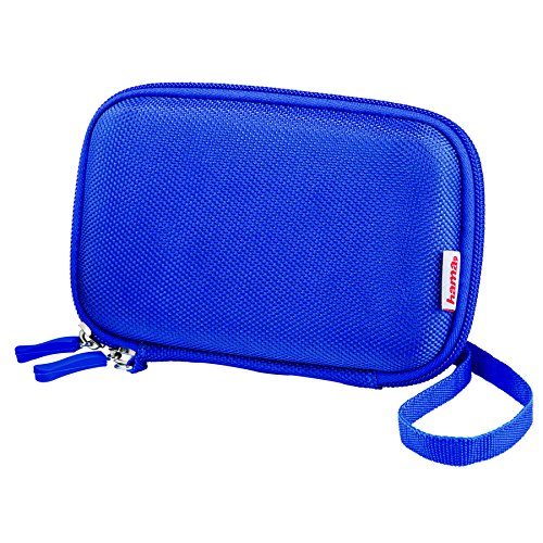 HAMA | Funda Protectora para Disco Duro (Funda para Disco Duro Externo de hasta 2,5', Resistente al Agua, con Compartimentos Internos) Color Azul