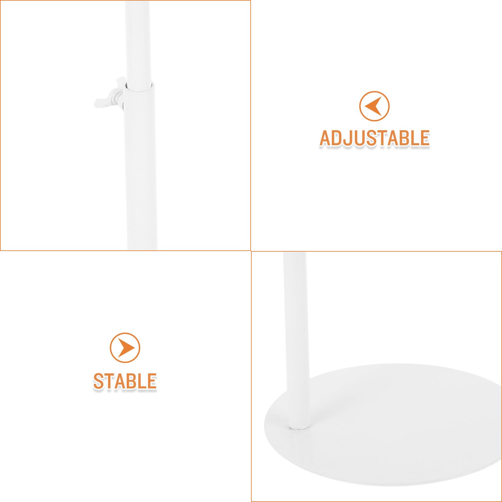 Toddmomy Espositore per Bouquet in Ferro Bianco per Fioreria | Supporto da Banco per Composizioni, Stabile e Facile da Spostare, per Allestimento Negozio