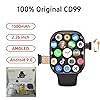 XINDADA CD99 AMOLED Montre intelligente pour homme et femme avec carte SIM 4G Wifi cellulaire GPS NFC Smartwatch Series 9 Android 9.0 Caméra rotative Noir 2 Go 32 Go