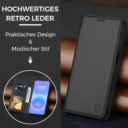 Kirnntca Handyhülle für Samsung Galaxy A57 5G Hülle, Kartenfach Premium PU Leder Klapphülle Schutzhülle… – Ansicht 2