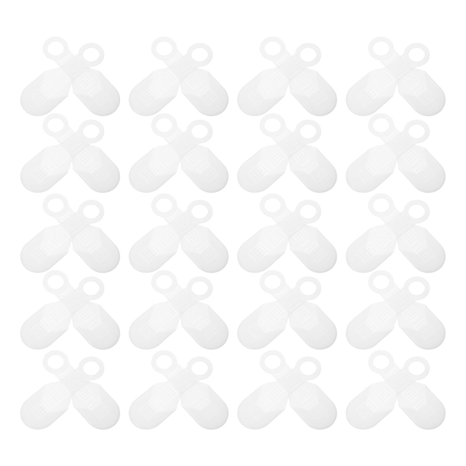 Bandes transparentes pour cintres en silicone élastique et antiglisse