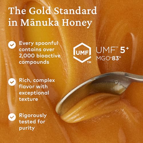 Comvita Manuka Honey UMF 5+ (MGO 83+) - Raw Manuka Honey New Zealand, Pure & Unpasteurized, Superfood for Immune Health, Use in Tea, Wild, Monofloral, Non-GMO - 1kg (32.5 oz)
