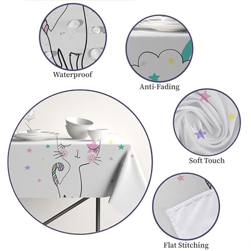 Roleti Tablecloths For Rectangle Tables 60 X 120 Washable Gray Leopard Print Table Clothes For 8 Foot Rectangle Tables Oil Stain Proof Table Cloth For Kitchen Buffet Table Decorations Tablecloth #TOP2