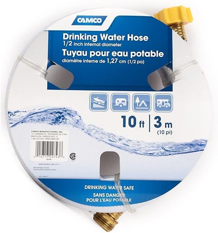 Pureflex 200 RV Freshwater Hose, Reinforced, 10-Ft.