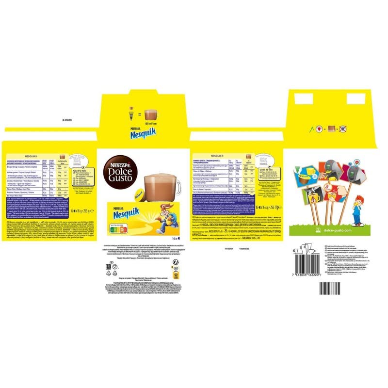 Nescafé - Dolce Gusto Nesquik 256G - Lot De 3 - Precio Por Lote - Entrega Rápida