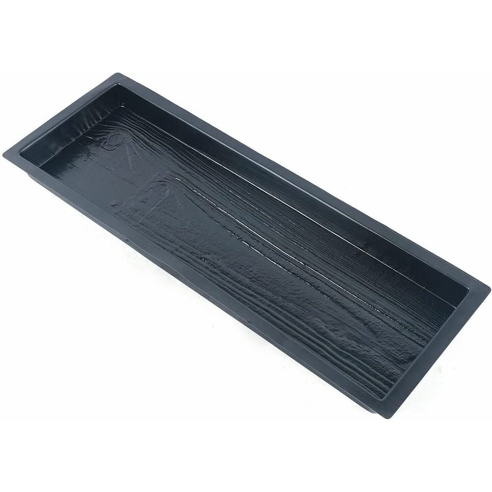 Moldes de hormigón, moldes de hormigón con forma de madera, moldes para suelos de plástico moldeados DIY, moldes para piedras militares de jardín, paquete de 2