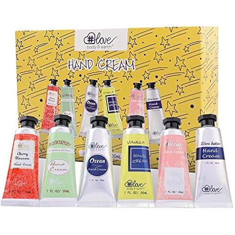Hand Cream Set - Pack of 6 Hand Cream Gift Set Enriched with Shea Butter and Glycerin for Dry Hands, Travel Size Hand Cream, Gifts for Women, Birthday Cover