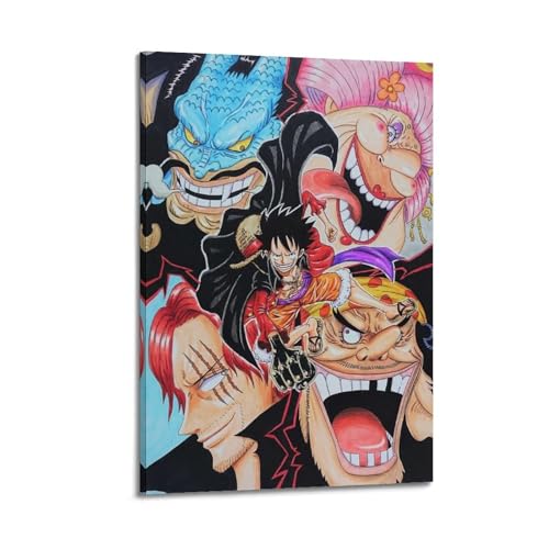 PEYXTERB Póster de una pieza de cómic decorativo, lienzo para pared, póster de pared e impresión artística moderna para decoración de dormitorio familiar, 20 x 30 cm