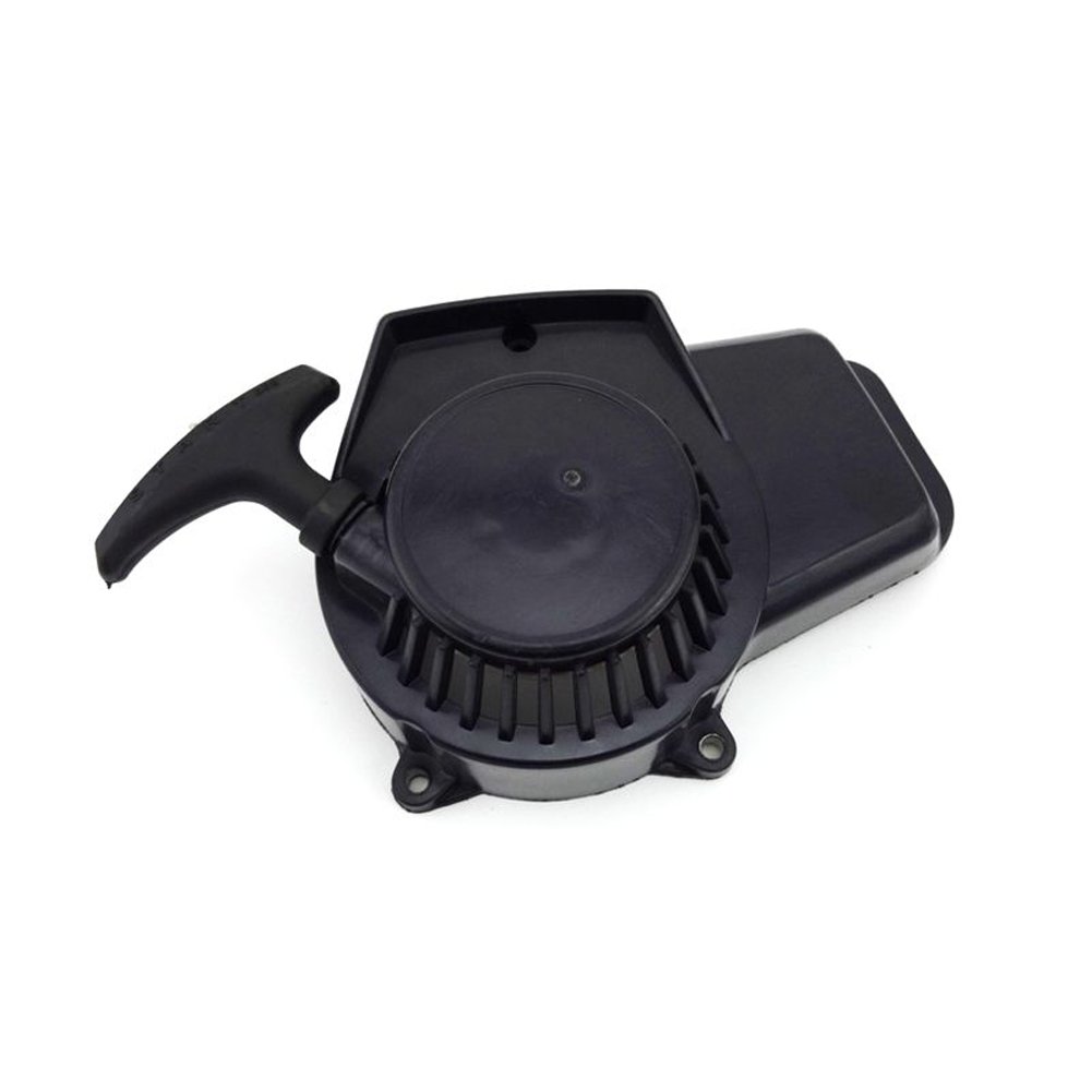 Avviamento autoavvolgente a strappo Stoneder, nero in plastica, a 2 tempi, 47 cc, 49 cc, motore per minimoto pocket, minimoto Dirt Bike, ATV, Quad a 4 ruote