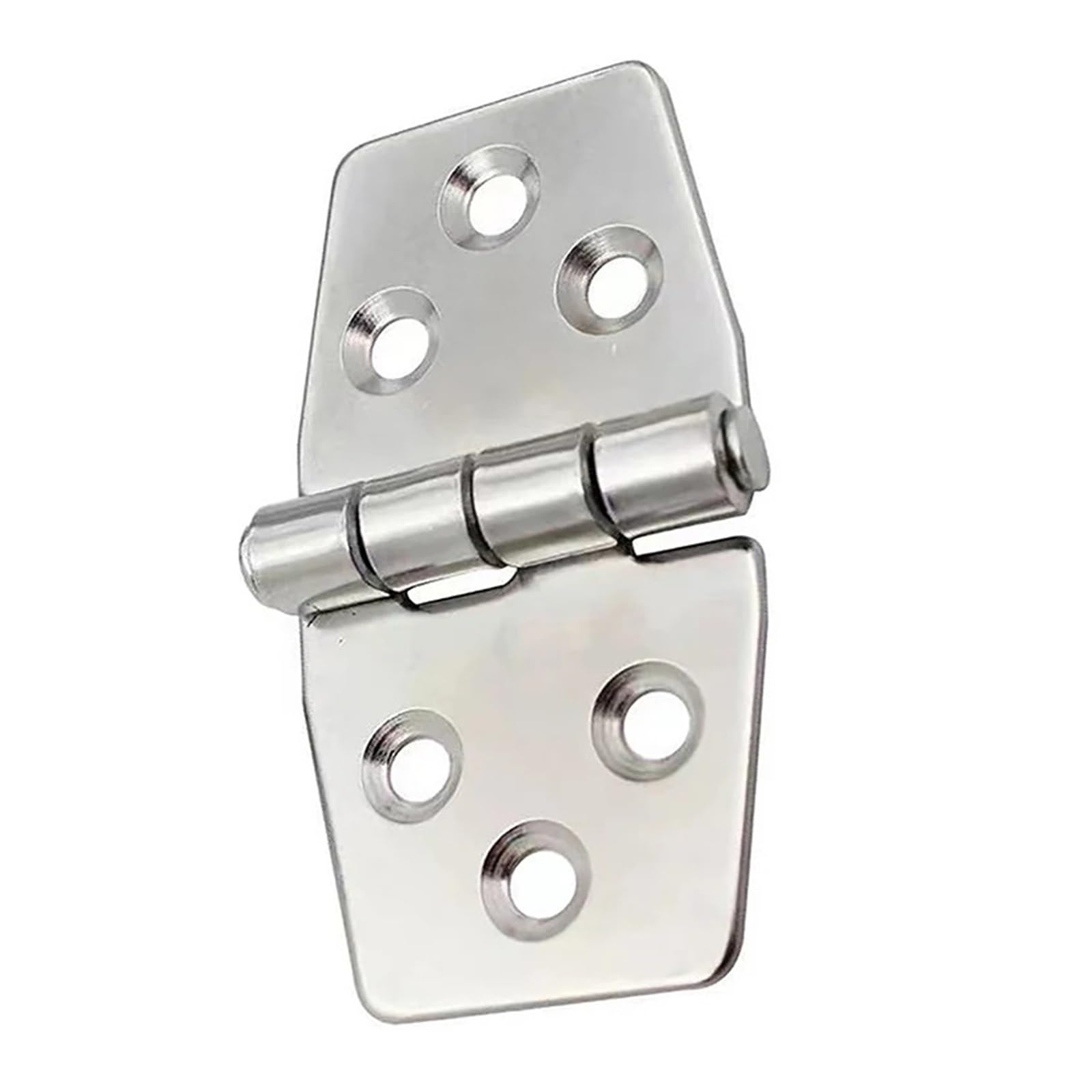 Cbtyacvlp 1Pcs 304 Stainless Steel Flat Hinge For Distribution Box Control Cabinet Window Wooden Box Yacht Mini Hardware(1Pcs)