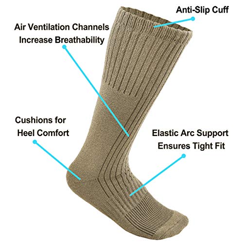 Falari US Army Military Boot Socks Combat Trekking Hiking Policemen Firefighter Security Guard Out Door Activities Socks2