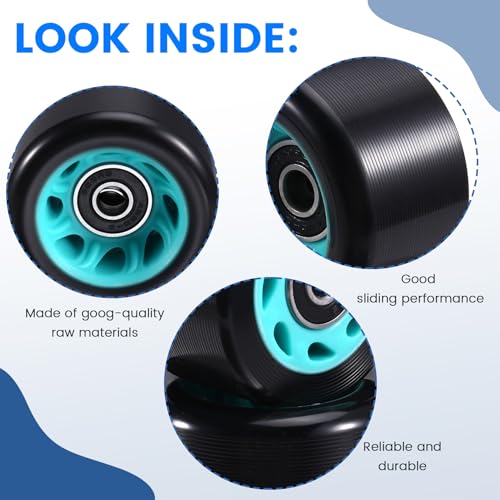 Roues de patins à roulettes 88A à double rangée pour une glisse fluide