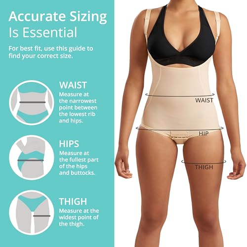 MARENA SFBHA2 Women’s Girdle with High Back, No Closure, Bikini-Length - Post-surgical Shapewear Support4