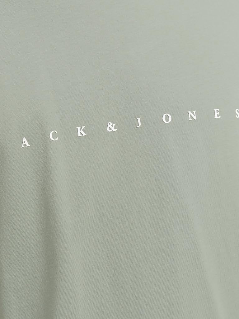 JACK & JONES Camiseta para Hombre con Logo, Azul (D/Moonbeam/Blue Mirage/Iceberg Green), XXL