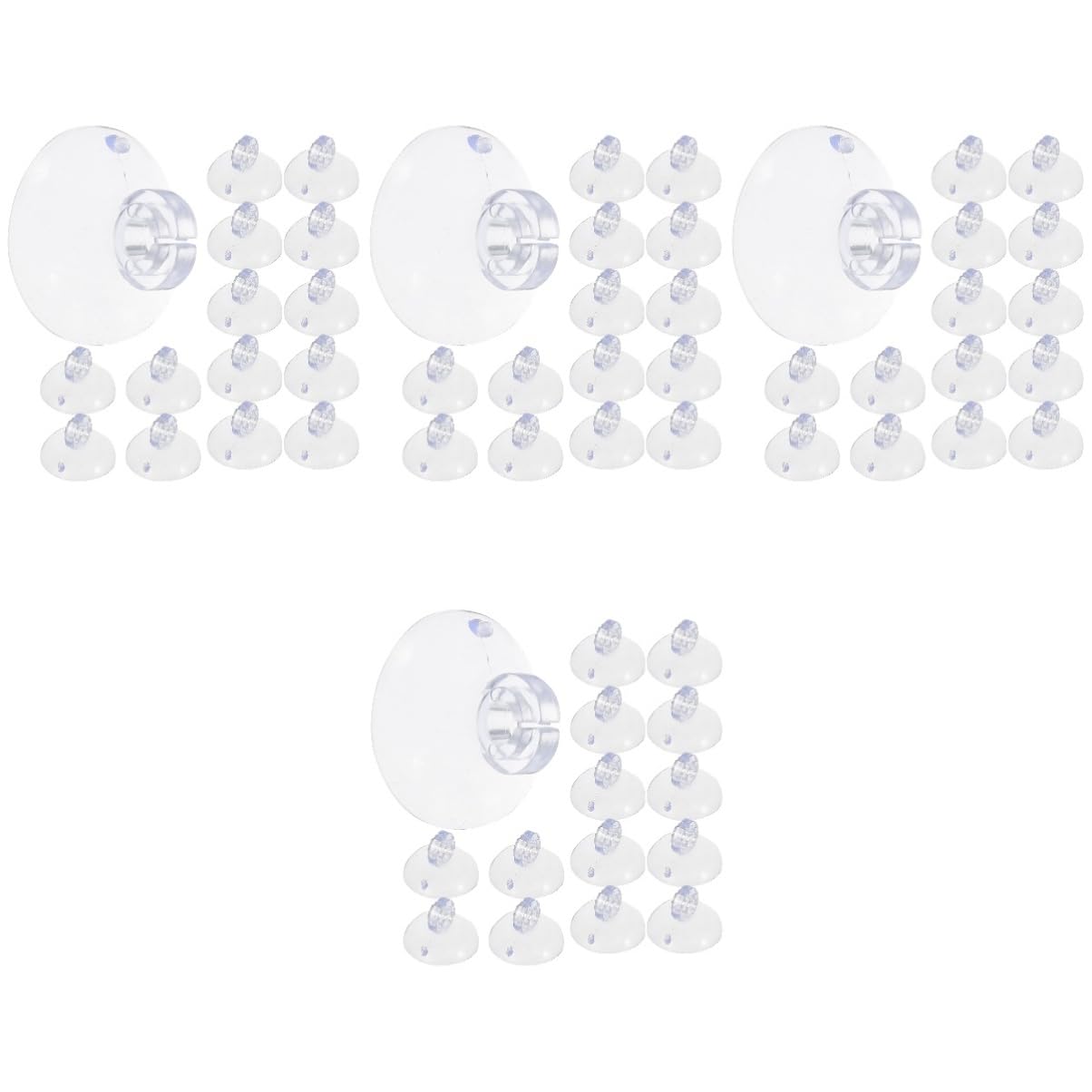 PRETYZOOM 4 Juegos Mini Ventosa Soportes De Luz De Navidad Ventosas Navideñas Suction Cup Hooks Caseta Esterior Guirnalda Luces Interior Guirnalda Luces Exterior Pinzas De Luz 200 Uds * 4