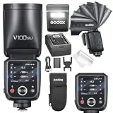 GODOX V100 S GODOX Flash for Sony – Global Shutter,Touchscreen Control,100W TTL Camera Flash GODOXV1 for Sony Upgraded,70 Full Power Consecutive Flashes, Camera Flash for a7iii etc