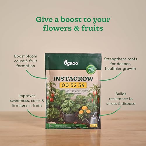 Image of Ugaoo InstaGrow NPK 00:52:34 Fertilizer (250g) | Water-Soluble Fertilizer for Flowering & Fruiting | Boosts Root Growth & Bloom Quality