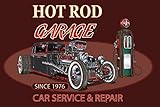 Metall Schild 20x30cm gewölbt Auto hot rod Garage car service repair Deko Blechschild Tin Sign