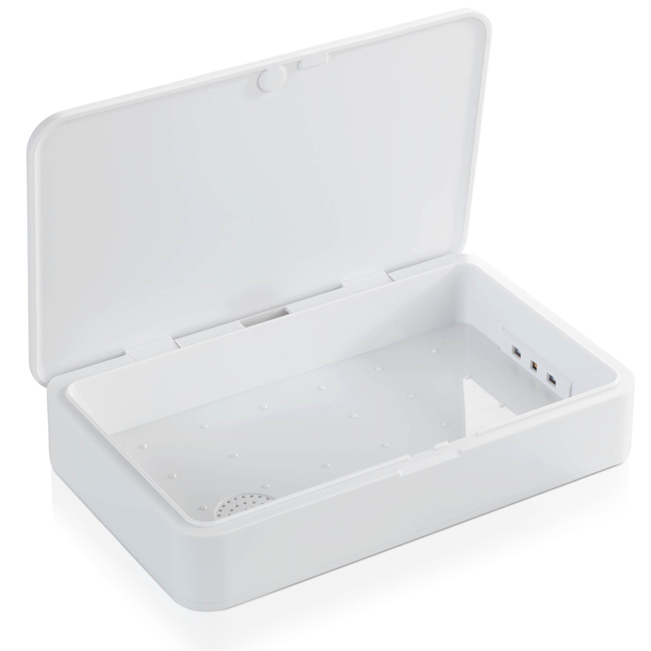 Maximex 2in1 UV Desinfektionsbox - Desinfektion mittels UV Licht, Kunststoff (ABS), 12.5 x 5 x 20 cm, Weiß
