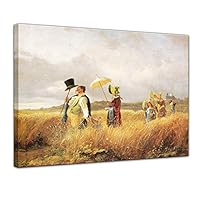1art1 Carl Spitzweg Poster Stampa Artistica su Tela Il Pittore
