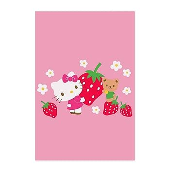 ハローキティちりめん絵画 ハローキティちりめん絵画 ジュエリー絵画 『花オトメピンク