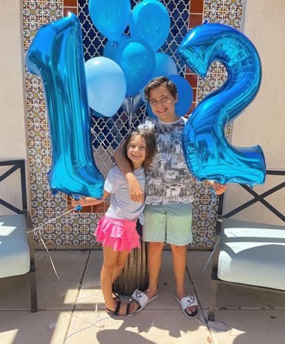 Image of 1 Balloon Numbers Birthday Decorations, 40In Dark Blue Balloons for Party | Eye-catching Appearance, Perfect Decorative Centerpieces, Convenient Self-sealing Structure, Widely for Various Occasions