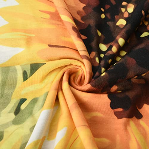 Camiseta de algodão para meninas adolescentes, manga curta, gola canoa, estampada, floral, lisa, bru