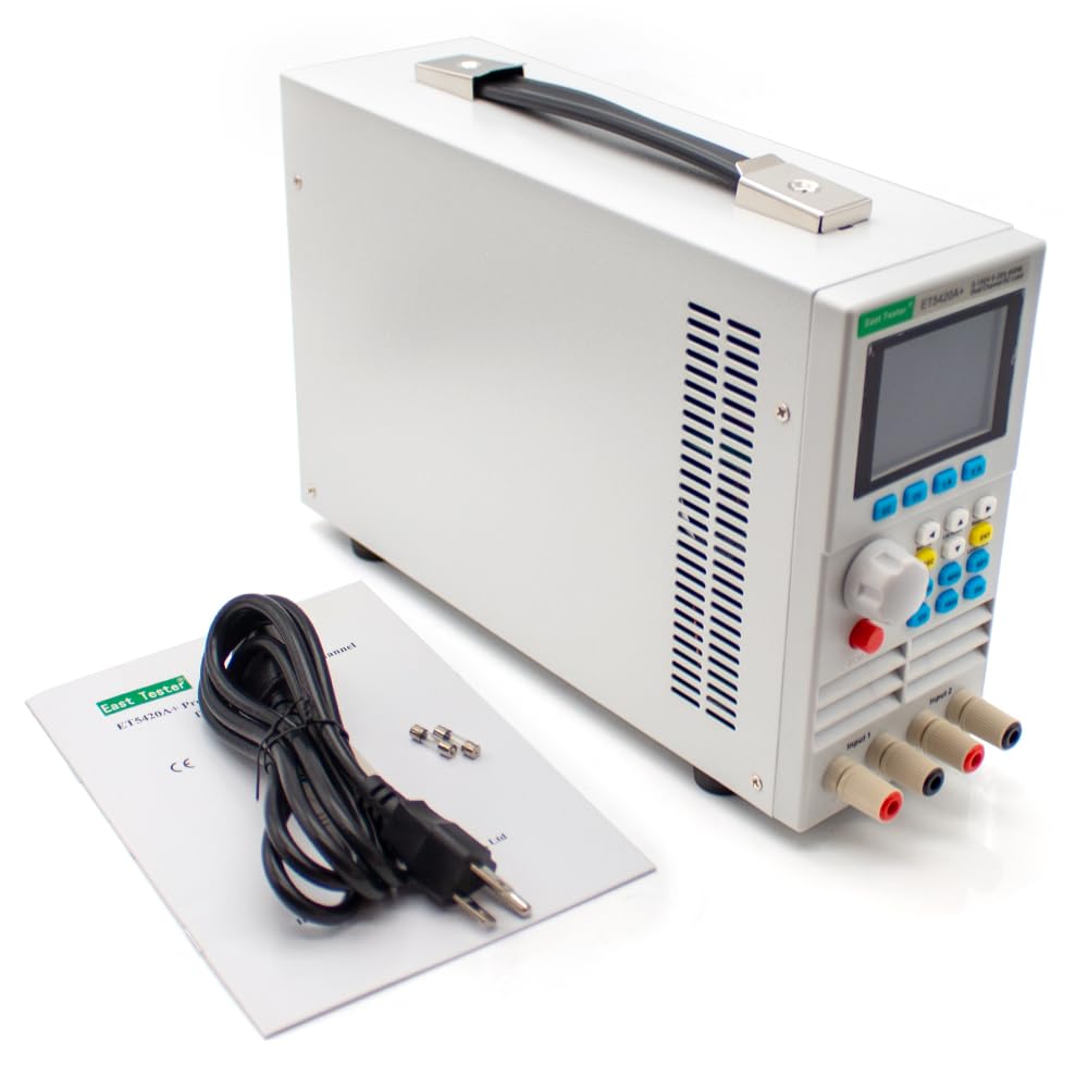 ET5420A+ Dual Channel 200Wx2 DC Load Meter Programmable Electronic Load Battery Load Tester DC Tester 0-150V 0-40A (Dual Channel, RS485)