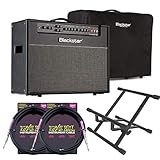 Blackstar HT Stage 60 212 MKII 60W Tube Combo Amplifier, Blackstar Amp Cover, (2) ErnieBall Guitar Cables, Guitar Amp Stand Bundle