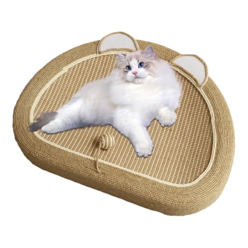 Tumbona rascadora para gatos, almohadilla de sisal para gatos con juguete de bola, tabla para rascar, juguete de entrenamiento, accesorios, cama para sofá, alfombras y sofás