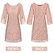 COOAN Wedding Guest Dresses for Women Women's Cocktail Dresses Formal Dresses for Women Lace Sequin Prom Dress