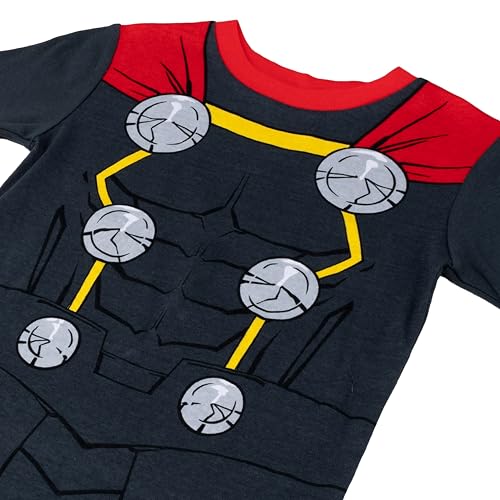 Image of Marvel Boys' 2-piece Snug-fit Cotton Matching Holiday Pajama Set, Soft & Cute for Kids