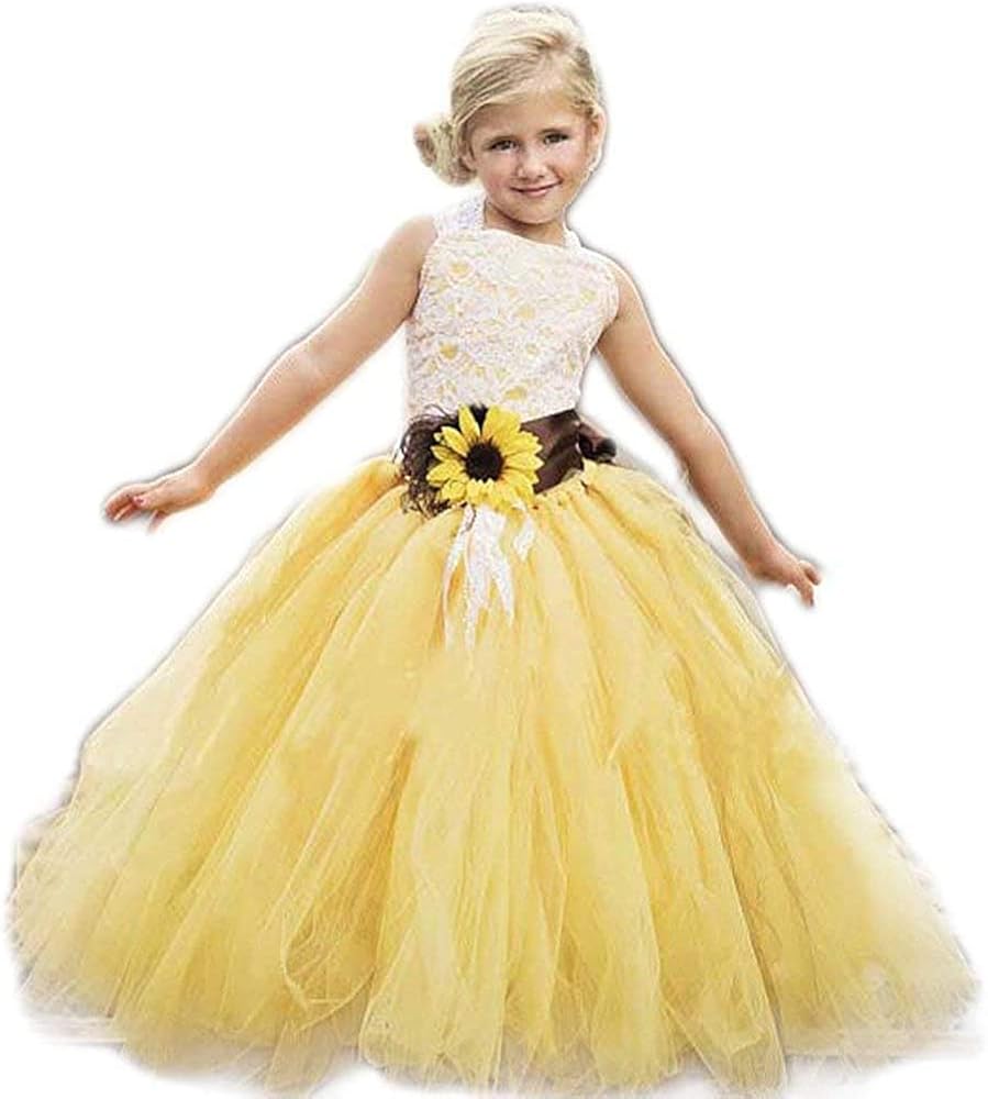 Amazon.com: Monkidoll Yellow Tulle with Sunflower Belt Flower Girl Dress for Communion Pageant Dresses,Yellow,2: Clothing, Shoes & Jewelry Amazon.com: Monkidoll Yellow Tulle with Sunflower Belt Flower Girl Dress for Communion Pageant Dresses,Yellow,2: Clothing, Shoes & Jewelry