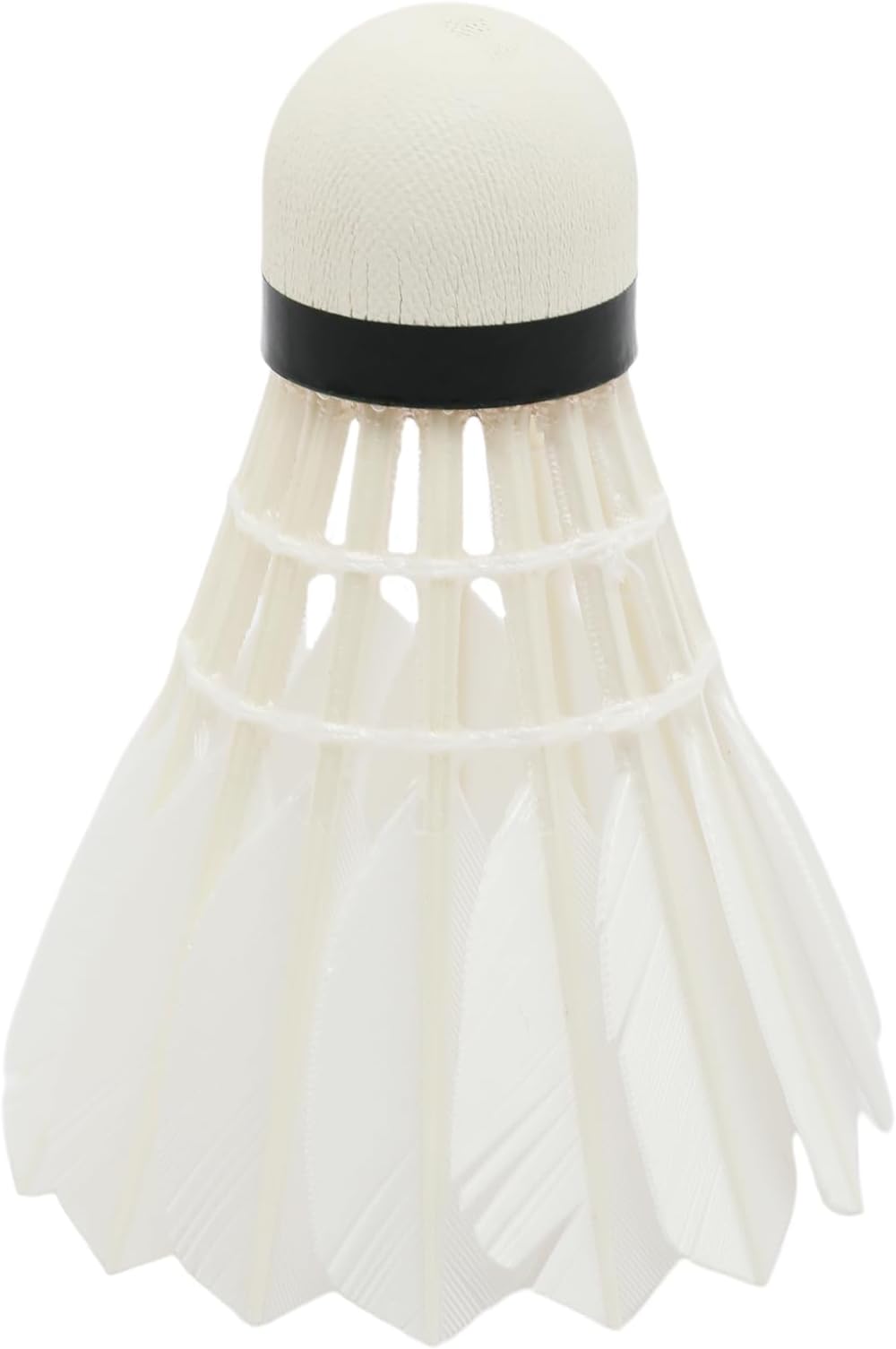 Ling-Mei LM 90 Pro Professional Play Natural Cork Goose Feather Badminton Shuttlecock 1-Pack, White