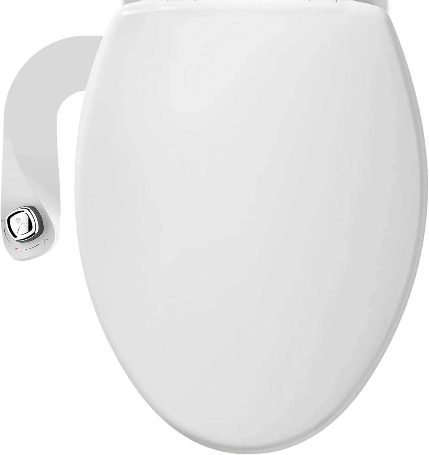 Bio Bidet by Bemis Caswell Toilet Seat with Perfect Fit, Fresh Water Spray, Non-Electric, Easy to Install Bidet, ELONGATED, White