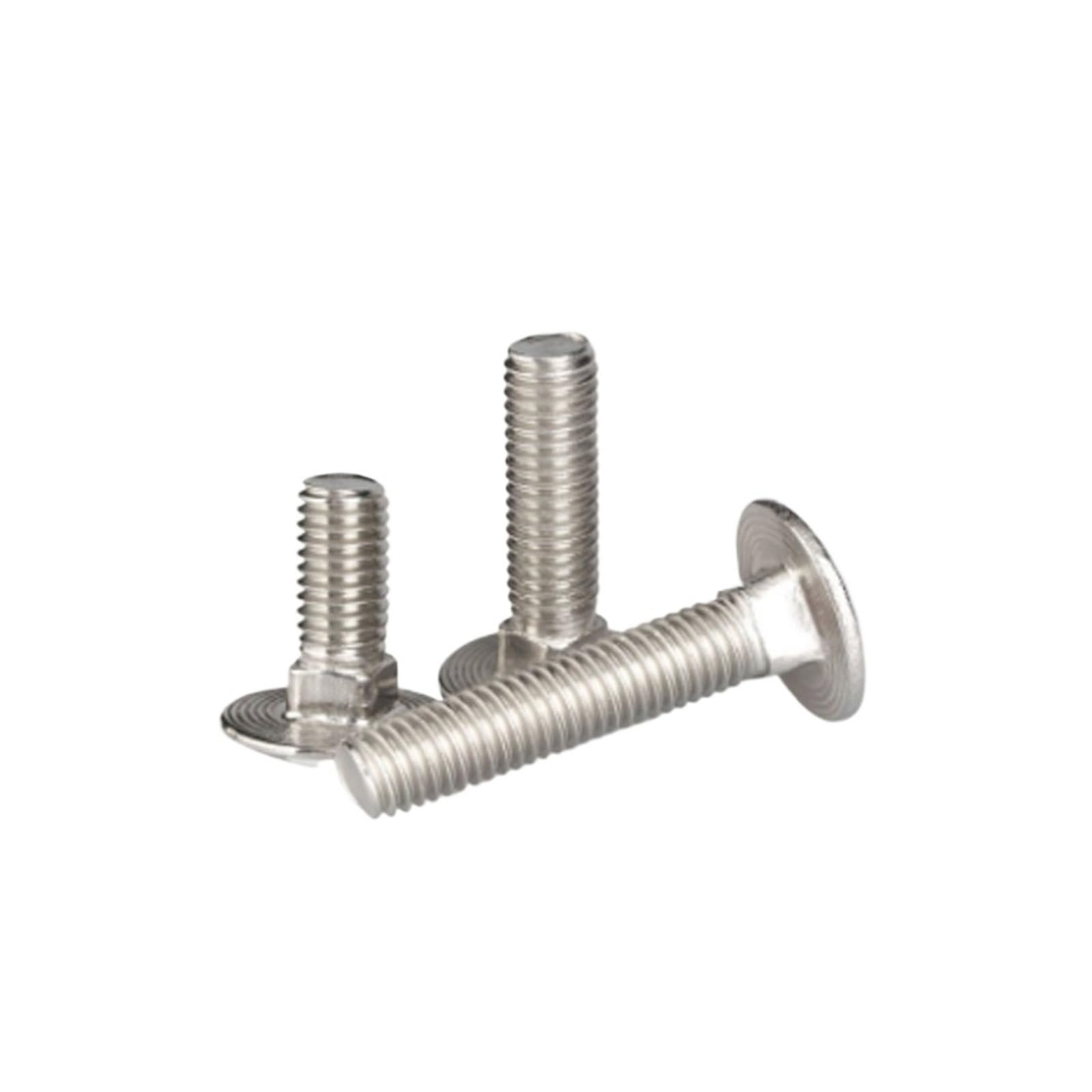 Śruba powozu ze stali nierdzewnej z okrągłą szyjką DIN603 M6 M8 M10 M12 A2-70 304(100 mm)