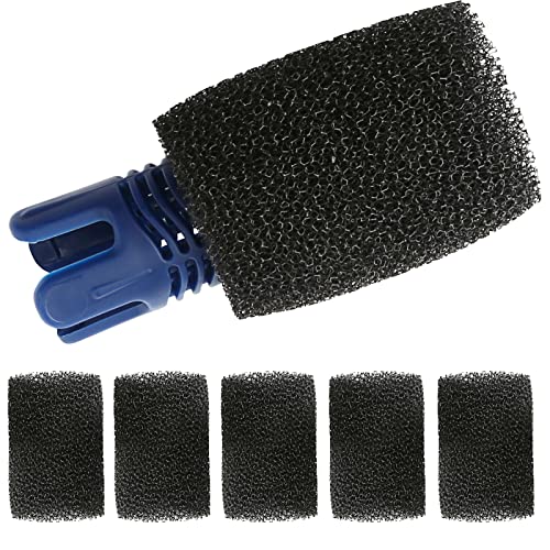 TOMLEND Tail Sweep Pro with Scrubber, Tail Sweep Pro TSP10S Replacement for All Polaris Three Wheel Pressure Cleaners, 1 Tail Sweep Pro with 6 Foam Scrubber