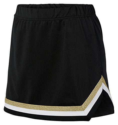 Augusta Sportswear Womens Pike Skirt XL Black/White/Metallic Gold