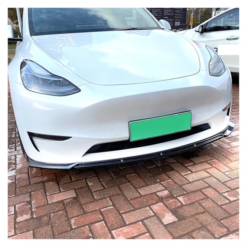 Alerón de parachoques delantero con apariencia de fibra para Tesla Model Y de 2020 a 2023 6