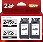 245XL Black Ink Cartridge 2 Pack Compatible Replacement for Canon 245XL Black Ink PG-245XL PG245 PG245XL for Pixma TS3420 MX492 TS3120 TR4520 TR4527 MX490 MG2525 MG2920 TS3320 TS3100 MG3020 Printer