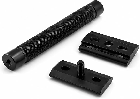 Valkyrie Siyah Metal Tıraş Seti – Double Edge Klasik Tıraş Aleti + Yedek Jilet + Fırça + Stand