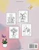 Bold and Easy Flowers in Pots Coloring Book: 50+ Large and Simple Designs for Kids, Adults and Seniors #1