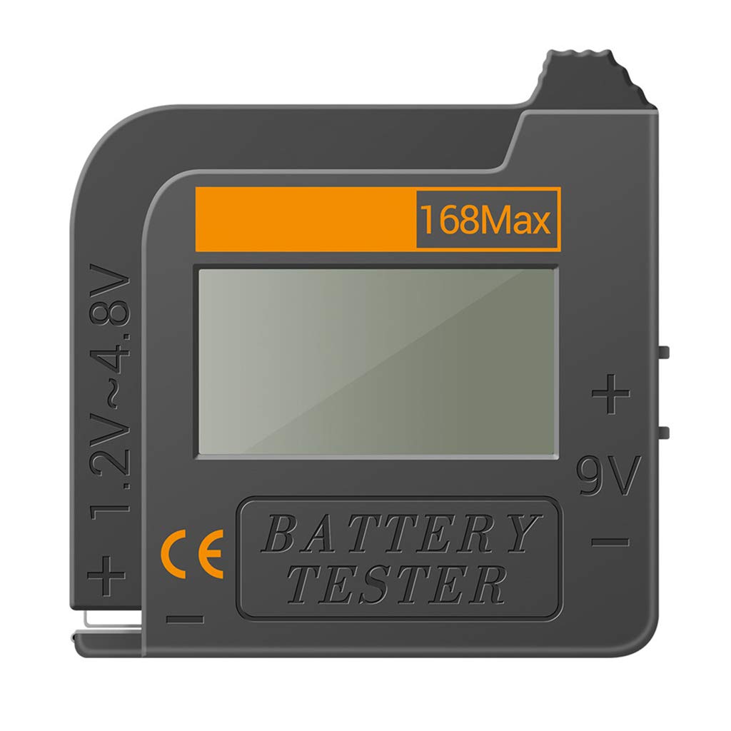 Buxuaaaa Digital Battery Capacity Tester Practical 168Max Tester Checkered Load Display Check 3A Button Cell