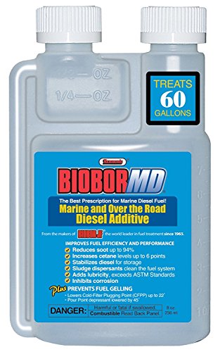 Biobor Md Diesel Fuel Additive For Marine & Road: Soot & Emissions Reducing Fuel Treatment, Anti-Gel Fuel Stabilizer, Prevents Corrosion & Ice | 12 Pack - 8 Ounce, (Bbmd08Ez12Us) #TOP1