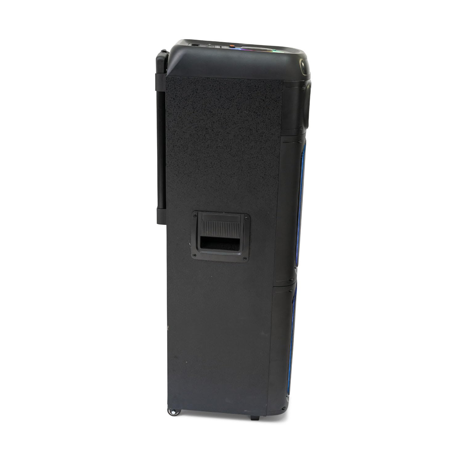 Ibiza STUPDJ1400 Aktiver Lautsprecher 1400W – Bluetooth, USB, TWS, LED-Lichteffekte, DJ & Karaoke Box mit Mikrofon, Aufnahmefunktion & Rollen