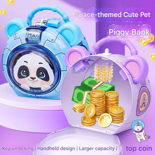 Image of Money Saving Bank with Coin Slot / /Creative Cartoon Design Money Bank / /Plastic Piggy Bank for Boys & Girls (Pack of 1) (Bunny)